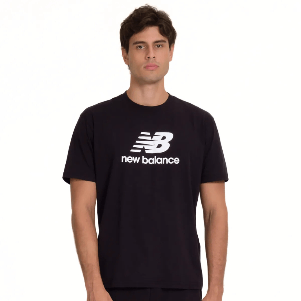 New Balance Camiseta MT41502B-BK M ESSENTIALS  -1-